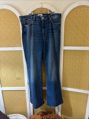 PAIGE Dark Blue Flare Jeans